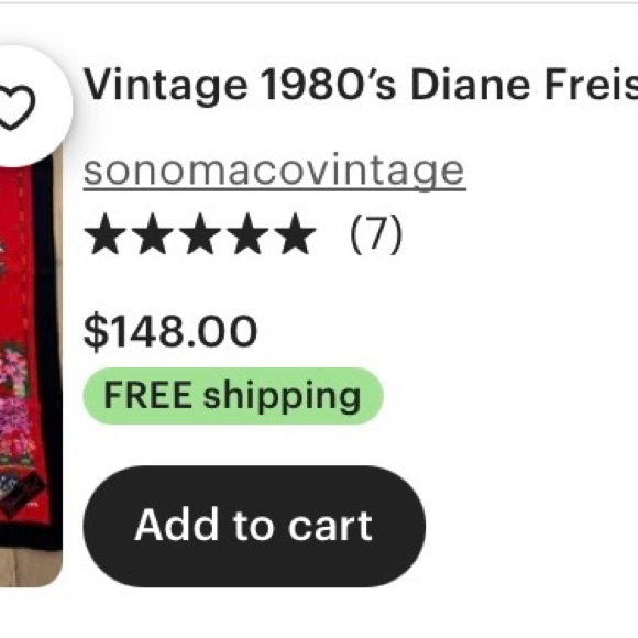 Diane Frez Original Silk Scarf - Picture 6 of 7